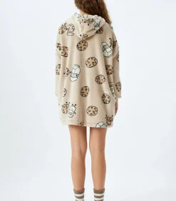 Koton Heup lengte Stof gedetailleerd Badjas beige Discount