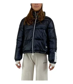 HINNOMINATE Jas Korte Nylon Donsjas Met Alle Ritssluitingen En Polslabel black Discount