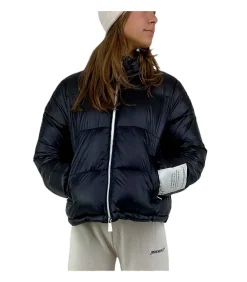 HINNOMINATE Jas Korte Nylon Donsjas Met Alle Ritssluitingen En Polslabel black Discount