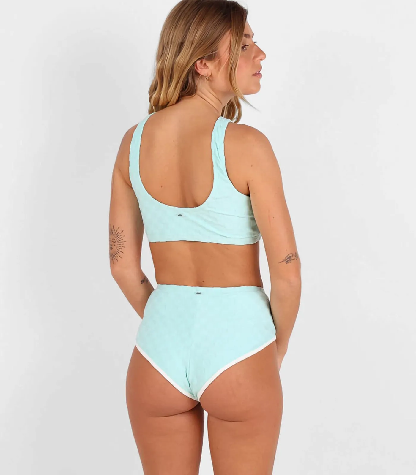 Oxbow Hoge BH jacquard badstof handdoek SOUREY turquoise Sale