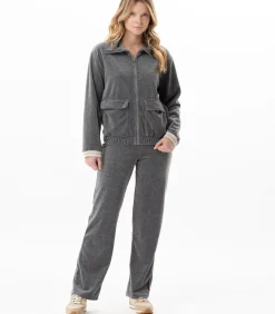 LE CHAT Homewear-set met ritssluiting van fluweel COUNTRY 126 gray Clearance
