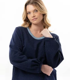 LE CHAT Homewear-set van lurex-fleece ECLAT 112 blue Best