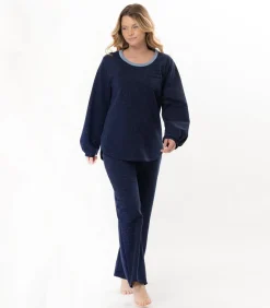 LE CHAT Homewear-set van lurex-fleece ECLAT 112 blue Best
