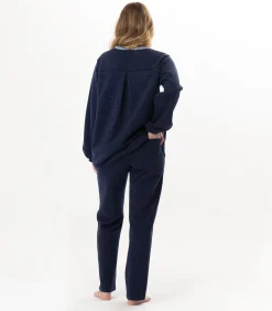 LE CHAT Homewear-set van lurex-fleece ECLAT 112 blue Best
