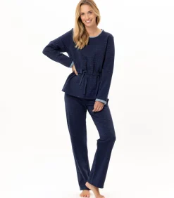 LE CHAT Homewear-set van lurex-fleece ECLAT 124 blue Outlet
