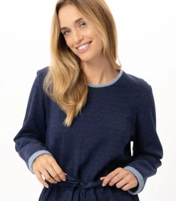 LE CHAT Homewear-set van lurex-fleece ECLAT 124 blue Outlet