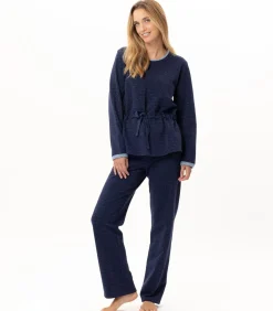 LE CHAT Homewear-set van lurex-fleece ECLAT 124 blue Outlet