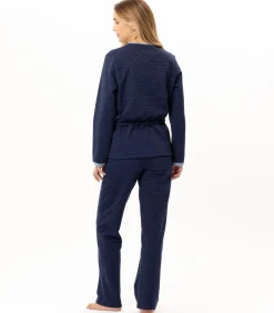 LE CHAT Homewear-set van lurex-fleece ECLAT 124 blue Outlet