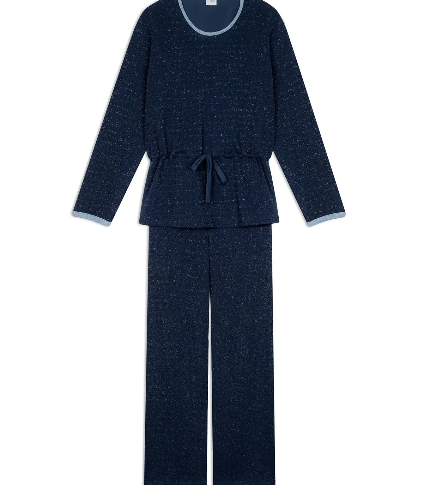 LE CHAT Homewear-set van lurex-fleece ECLAT 124 blue Outlet