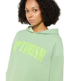 Cartoon Hoodie mintGreen/yellow Sale