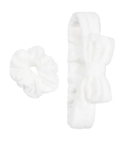 Hunkemöller Hoofdband van flanellen fleece white Clearance