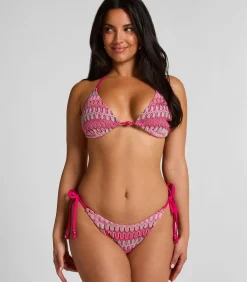 Hunkemöller Hoog uitgesneden bikinibroekje Cali pink Clearance