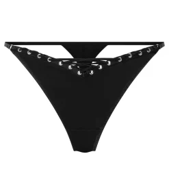 Hunkemöller Hoog uitgesneden string Pina black Clearance