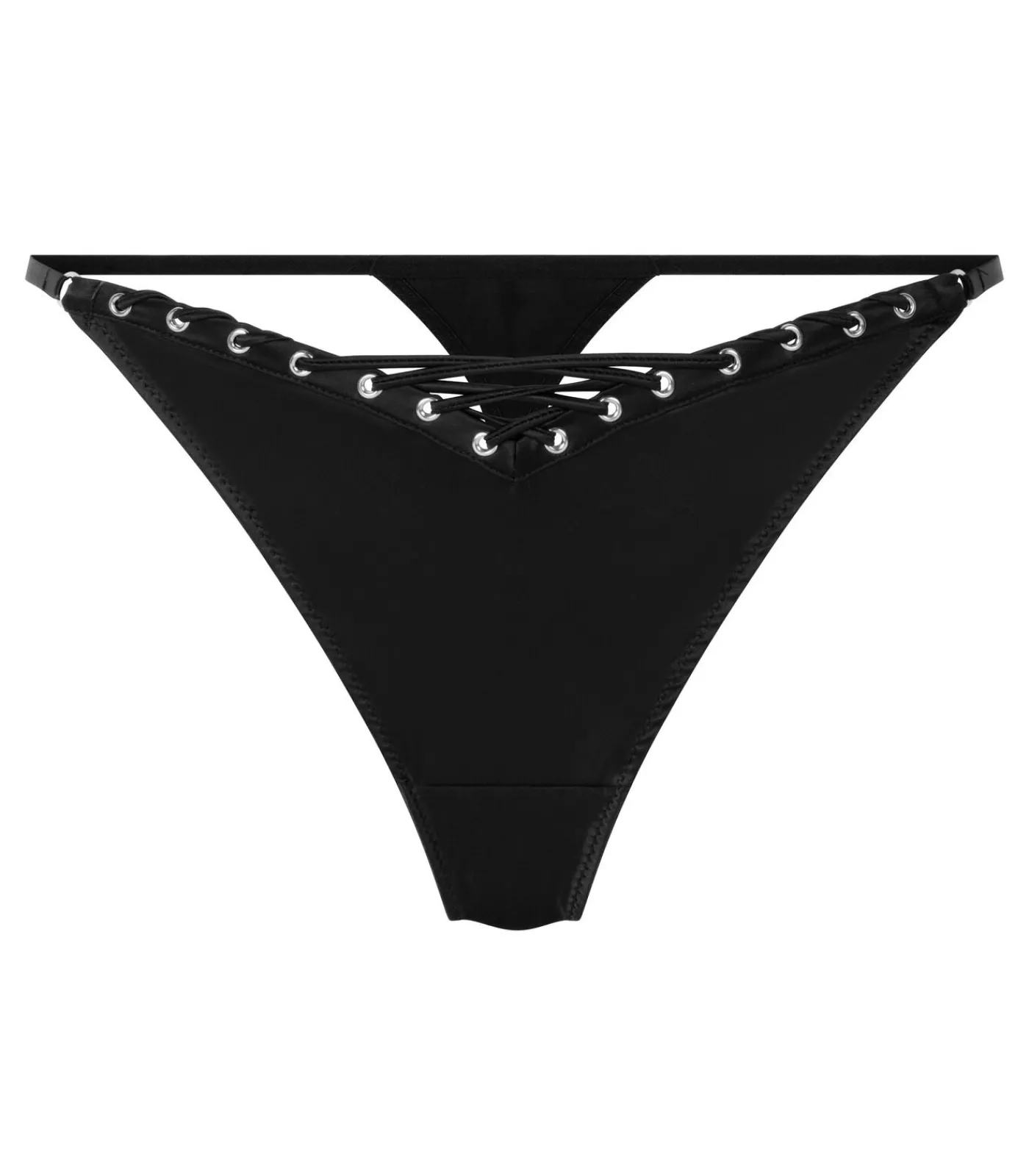 Hunkemöller Hoog uitgesneden string Pina black Clearance