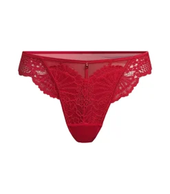Hunkemöller Hoog uitgesneden string Whitney red Hot