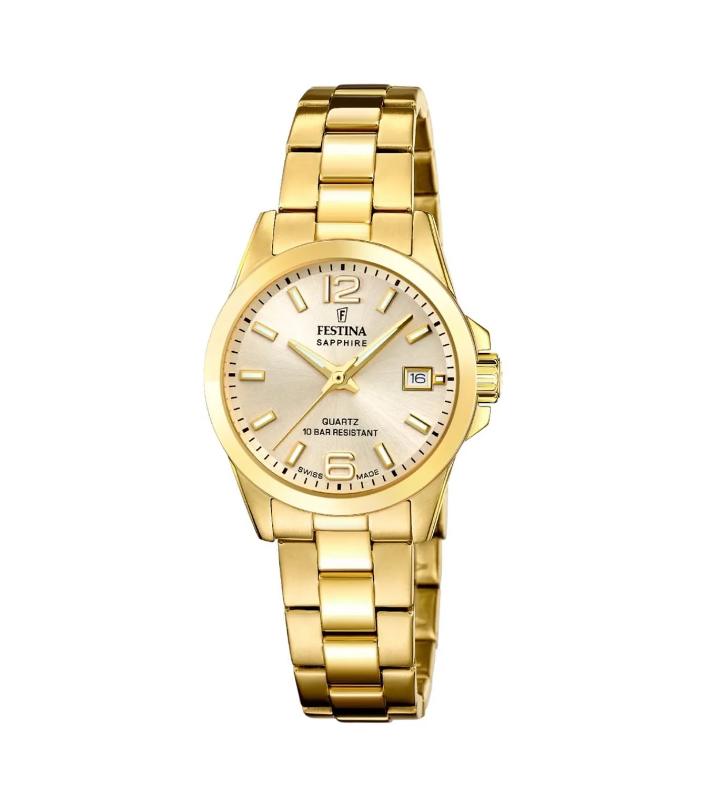 FESTINA Horloge Acero Clasico Swiss Made gold Hot