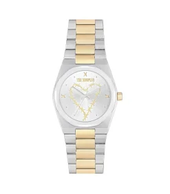 THE KOOPLES Horloge Heart Wire Silver & gold Discount