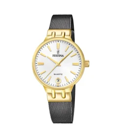 FESTINA Horloge Mademoiselle Gold - Dark Silver gold/silver Sale