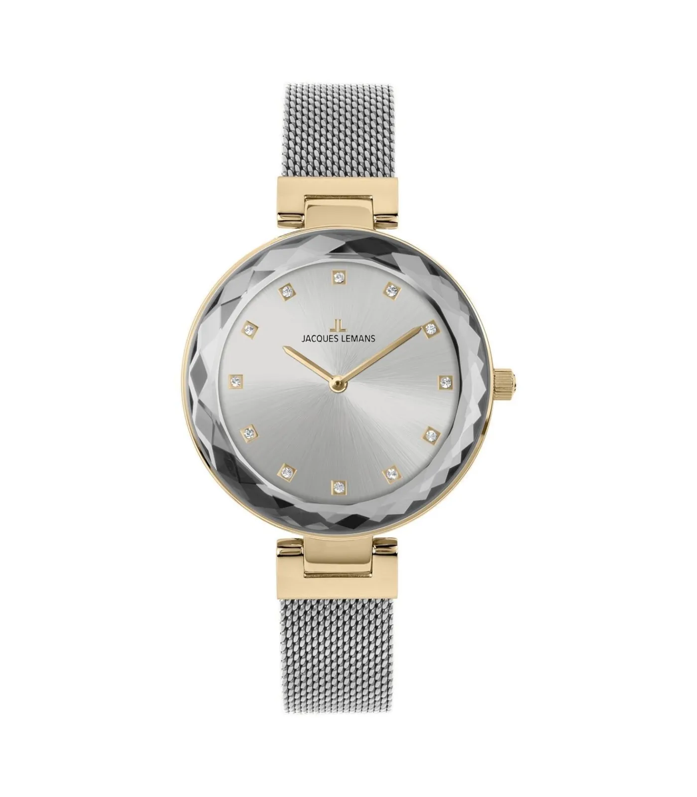 Jacques Lemans Horloge Milano Crystal Silver - Gold silver/gold Discount
