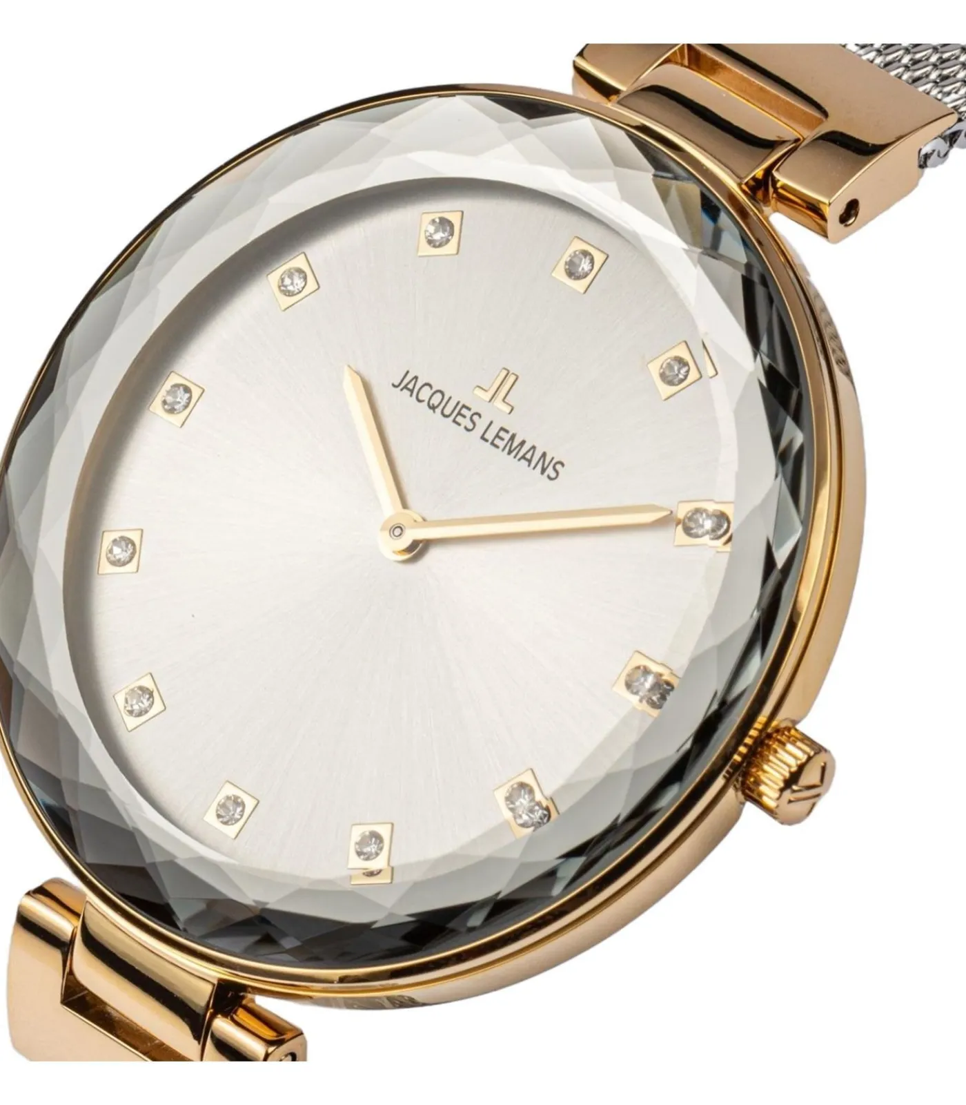 Jacques Lemans Horloge Milano Crystal Silver - Gold silver/gold Discount