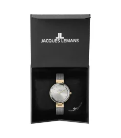 Jacques Lemans Horloge Milano Crystal Silver - Gold silver/gold Discount