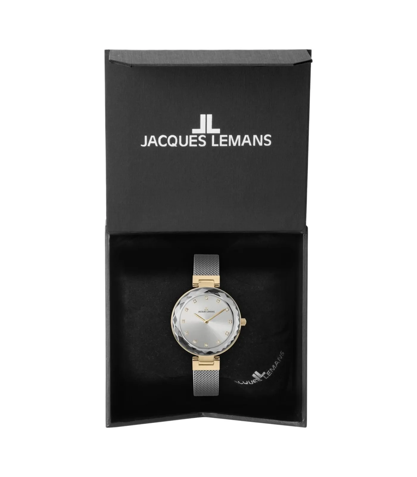 Jacques Lemans Horloge Milano Crystal Silver - Gold silver/gold Discount