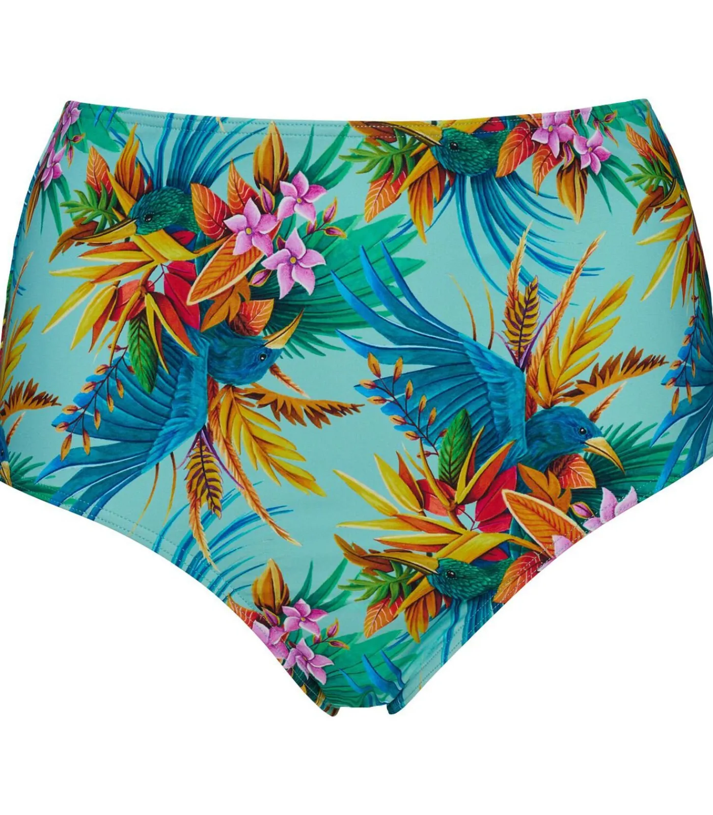 Marlies Dekkers hula haka highwaist bikini slip blueSky New