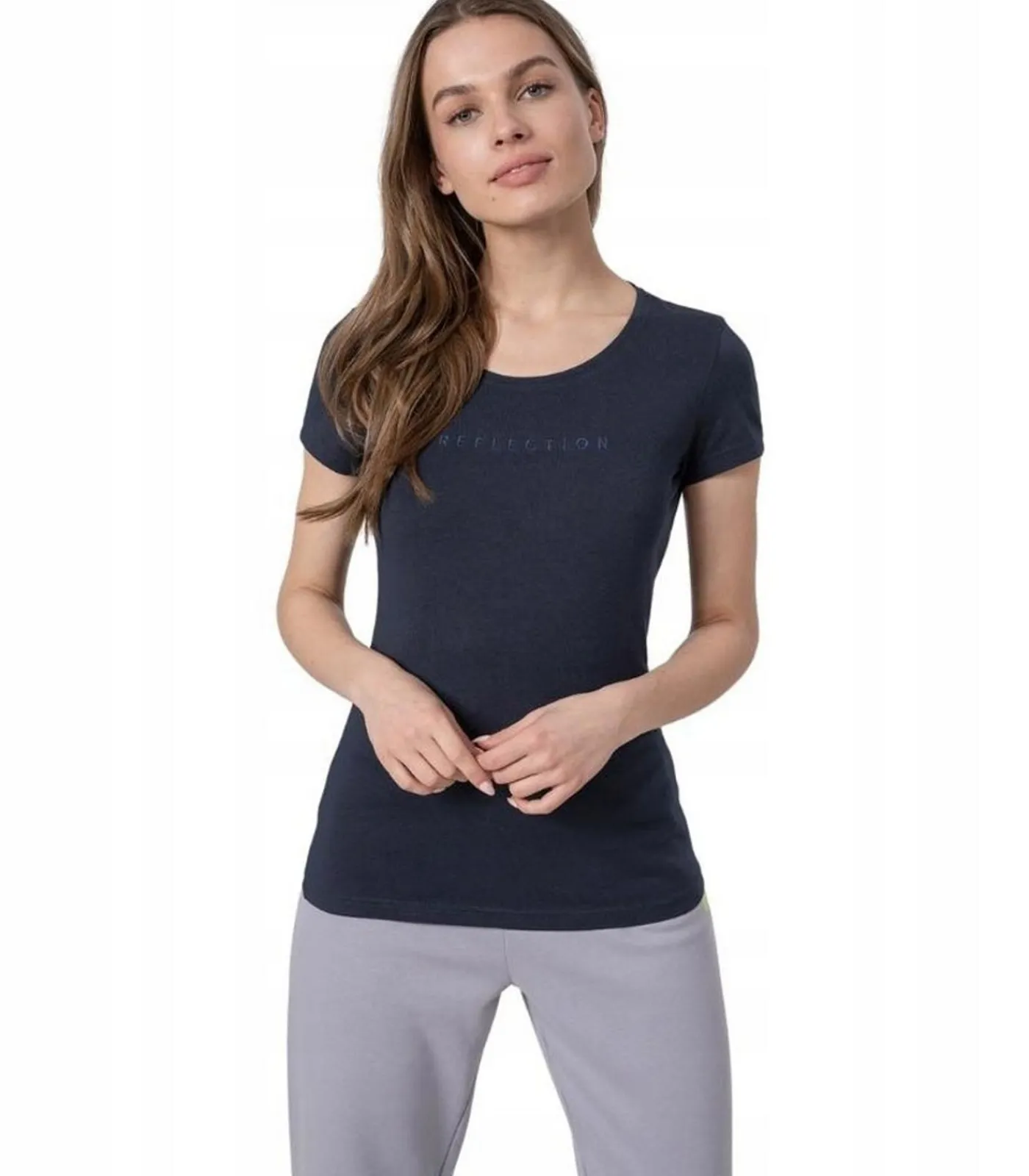 4F H4Z22 - T-shirt - Marineblauw navyBlue Outlet