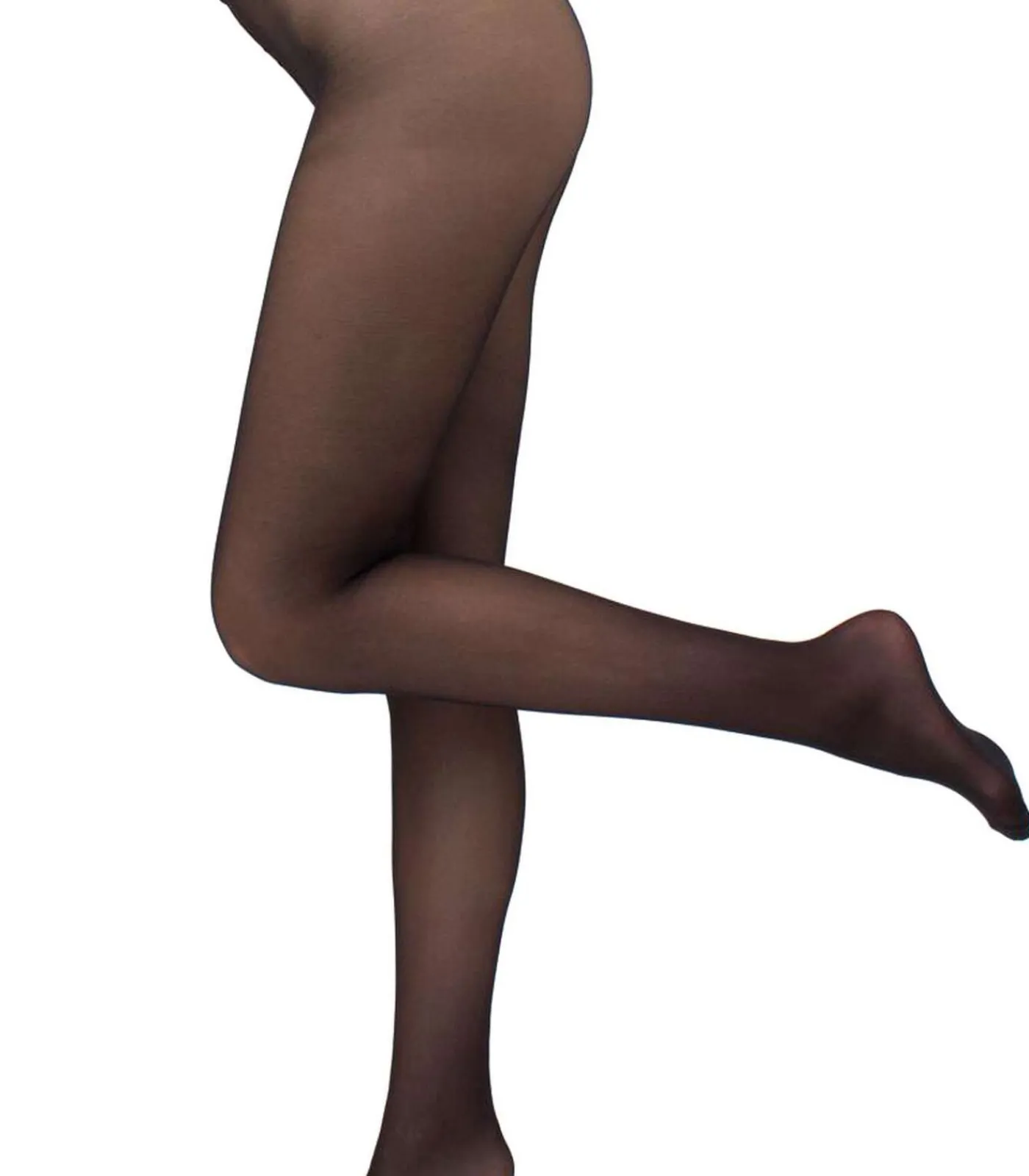 Giulia Impresso 40den Panty met kanten taille - Zwart - L black Best