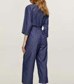 Conquista katoenen jumpsuit Indigo Clearance