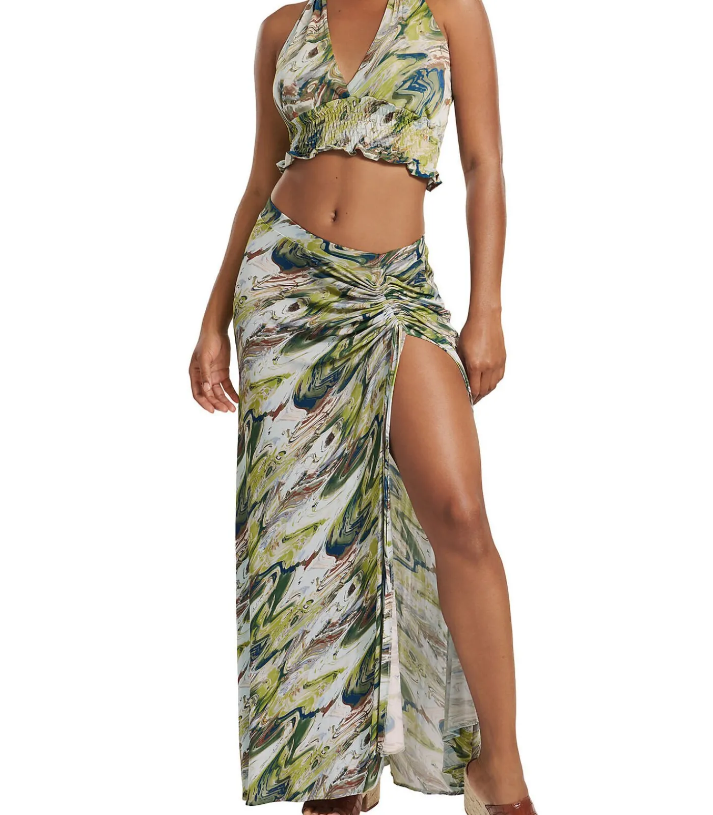 LISCA Indonesië zomer lange rok green New