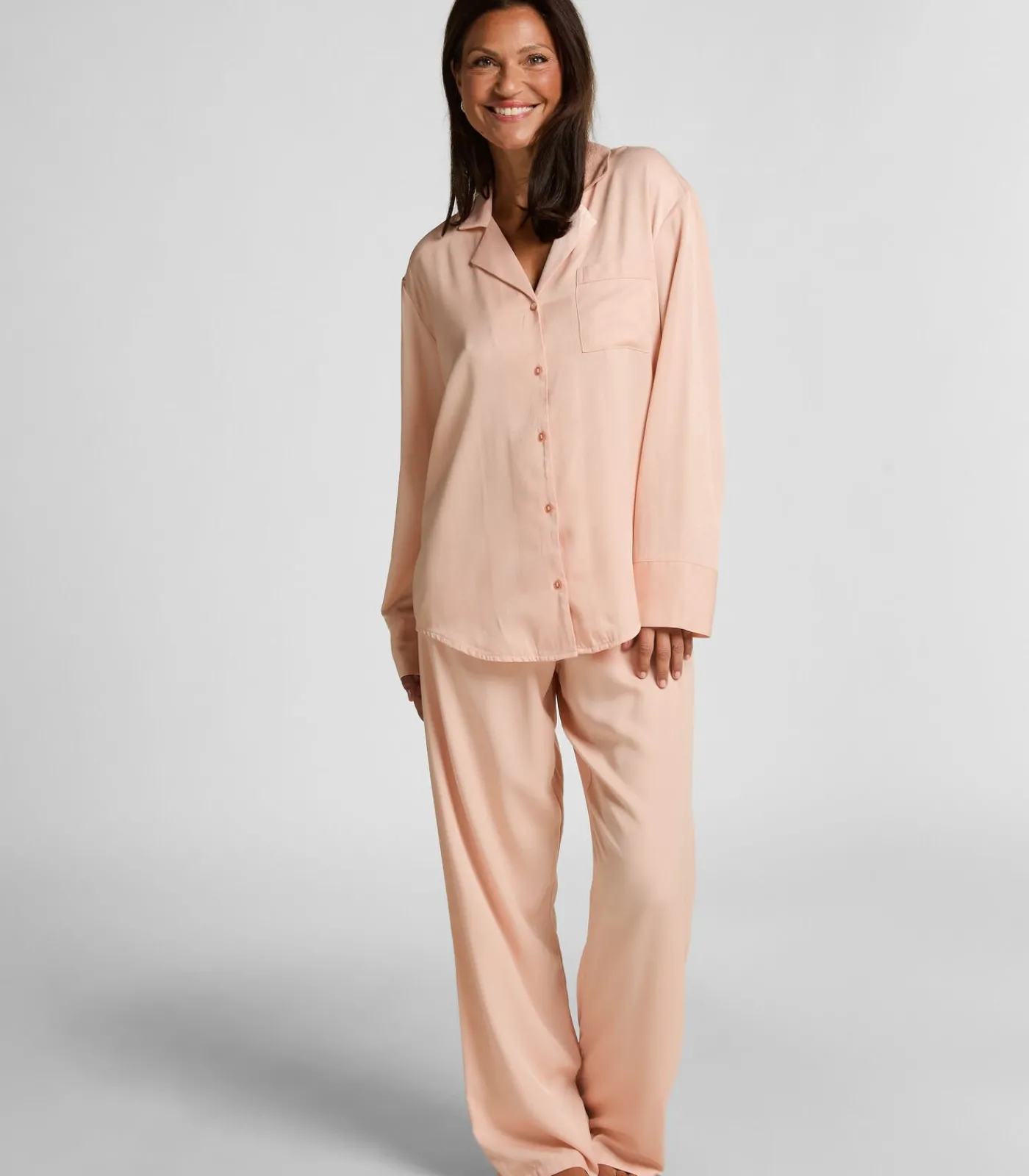 Hunkemöller Jacket lange mouwen Satijn Ayla pink Discount