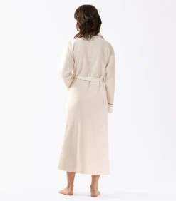 LE CHAT Jacquard badjas van microfleece en viscose GABRIELLE 660 white Clearance