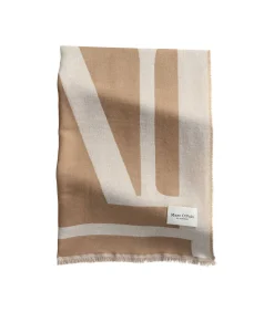 Marc O'Polo Jacquard sjaal lightBrown Hot