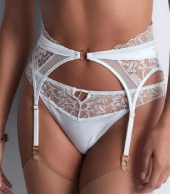 Aubade Jarretelgordel Satin Memories blue Sale