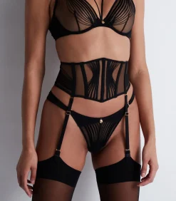 Aubade Jarretelgordel Sumptuous Waves black