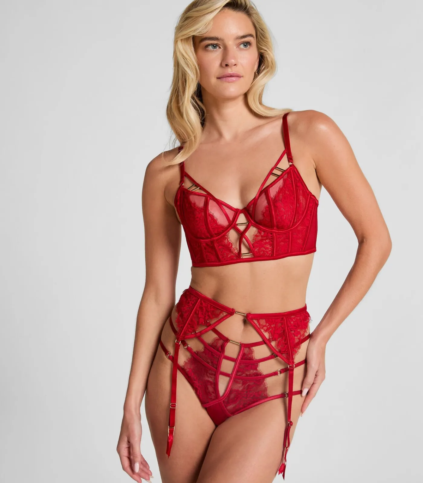 Hunkemöller Jarretels Noeki red Best