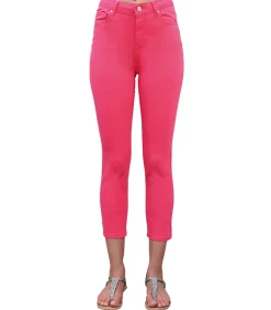 BLEU D'AZUR JAZZ - 7/8 STRETCH KATOENEN WATERMELOEN JEANS pink Discount