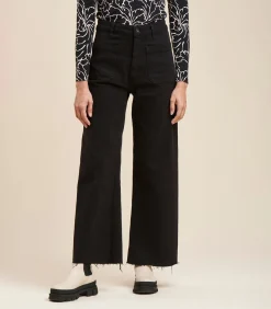 La Fée Maraboutée Jean Flare in biologisch katoen black New