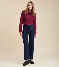 La Fée Maraboutée Jean Flare in biologisch katoen blueJeans New