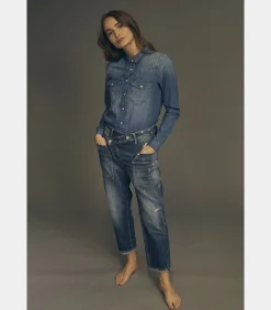 Le Temps des Cerises Jeans boyfit , 7/8 blue Clearance
