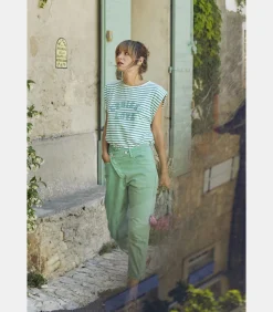 Le Temps des Cerises Jeans boyfit Cosy, 7/8 green Best