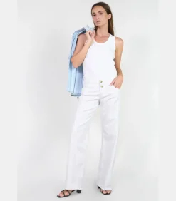 Le Temps des Cerises Jeans flare , lengte 34 white Online