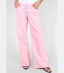 Le Temps des Cerises Jeans flare , lengte 34 pink Outlet