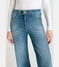 Le Temps des Cerises Jeans flare , lengte 34 blue Clearance