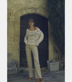 Le Temps des Cerises Jeans flare , lengte 34 white Online