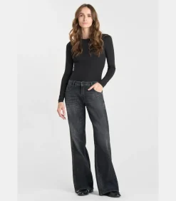Le Temps des Cerises Jeans flare , lengte 34 black Best