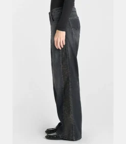 Le Temps des Cerises Jeans flare , lengte 34 black Best