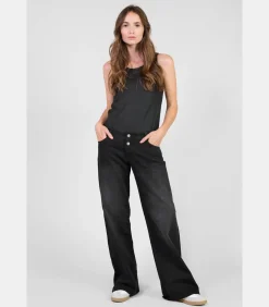 Le Temps des Cerises Jeans flare LAURYN, lengte 34 black