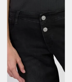 Le Temps des Cerises Jeans flare LAURYN, lengte 34 black